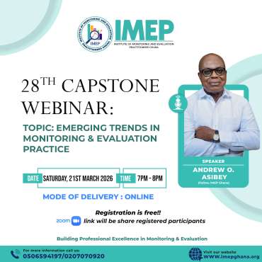 28th Capstone Webinar on Emerging Trends in Monitoring & Evaluation Practice